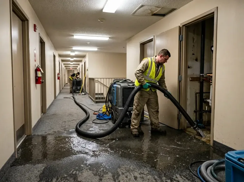 multi-unit-apartment-hallway-f-005 — frequently asked questions, Emergency Burst Pipe Water Extraction & Removal in Joshua T…